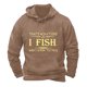 thumbnail image 2 of pstuiky camisas de manga larga para hombre, Sudadera con capucha y bolsillo de manga larga de color liso con estampado para hombre camisetas de hombre l, 2 of 3