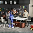 thumbnail image 4 of Homy Casa 4-Pack Modern Side Chairs with Metal Legs for Conference Room Home Office, Grey Fabric, 4 of 10
