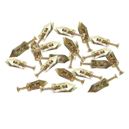 

20x Drywall Self-Drilling Anchor with Screws Hanging Expansion Screw for 12x30mm 20pcs Color