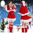 thumbnail image 1 of Disfraz de Navidad para niña adulta de talla grande, disfraz rojo, traje sexy de fiesta de Papá Noel, 1 of 4