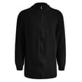 thumbnail image 4 of KKBOTIVE Men's Sweater Coat Fashion Zip Up Turtleneck Solid Color Casual Sweaters Jacket for Mens Fall Winter Outerwear, Black Size: XXL, 4 of 5