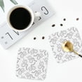 thumbnail image 5 of Pofeuu Hand Drawn Snake Print Leather Coasters Set of 6, Round Cups Mugs Mat Pad for Home Kitchen Heat Resistant Drink Coasters,Square, 5 of 7