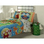 Alex Moody Monster Twin Sheet Set - White