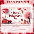 thumbnail image 2 of Red Theme Valentine's Day Banner Heart-shaped Balloons Love Display Gift Decor Teddy Bear Design Heart Backdrop for Valentine's Day Party Romantic Celebration Photo Shoot Backdrop, 2 of 9