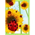 thumbnail image 2 of America Forever Sunflowers and Ladybugs Garden Flag - 12.5 x 18 Inches, Spring Summer Yard Outdoor Decorative Double Sided Floral Flag, 2 of 6