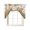 Peru, variant on Blush Pink Swag Valances for Windows, Christmas Pine Tree Lattice Dots Rod Pocket Kitchen Curtain Light Filtering Short Topper Drape for Bathroom Cafe Bedroom Living Room Window Treatments, 56"Wx36"L