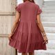 thumbnail image 4 of 2024 Verano Nuevo vestido casual simple Falda versátil con volantes y botones europeos y americanos, 4 of 4