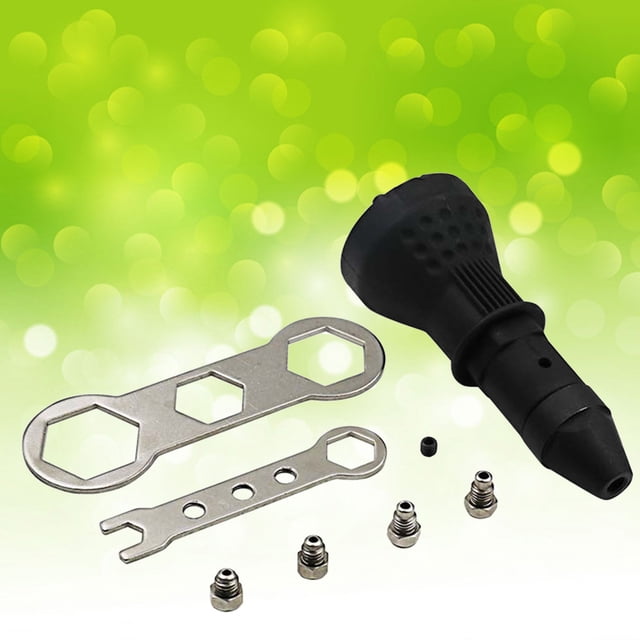 IFANLANDOR Blind Rivet Adapter Metal Drill Rivet Adaptor for Tight Spots 1 Set Black