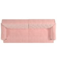 Mr. Kate Stella Vintage Convertible Sofa Bed Futon, Pink Velvet
