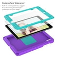 thumbnail image 5 of Feishell Case for iPad Mini 1/2/3/4/5 7.9 Inch with Built-in Screen Protector,Shockproof Rugged 360 Rotatable Folding Handle Kickstand Kids Friendly EVA Case Cover with Shoulder Strap,Purple, 5 of 6