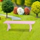 thumbnail image 5 of Mini 1:12 casa de muebles BJD muñeca paisaje banco modelo calle decoración juguetes para niños escritorio rosa, 5 of 8