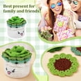 thumbnail image 6 of 6 Piece Crochet Kit for Beginners Cute Potted Plant Cup Mats Crochet Kit with Step by Step Video Tutorials Yarns for Adult DIY Crafts, 6 of 10