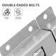 thumbnail image 4 of Door Window Latch Stainless Steel Double-Ended Door Bolts for Home 8Pcs, 4 of 4