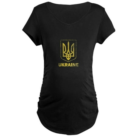 

CafePress - Ukraine Flag Symbol Vintage Ef Maternity T Shirt - Maternity Dark T-Shirt