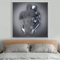 thumbnail image 2 of Bedroom Canvas, Lover Gift Canvas Art, 3d Metallic Artwork, Hugging Couple, Romantic Couple Canvas Art, Valentines Day Gift Canvas, Canvas Wall Decor - Gallery Wrapped, 2 of 5