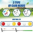 Beefunni Toddler Golf Clubs Kids Golf Toy Set, 20 Balls Indoor
