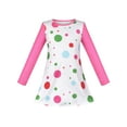 thumbnail image 1 of Robe Fille T-shirt Coloré Rose Bulle Manches Longues 7 Ans, 1 of 6