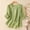 B_ Green, variant on Women's Summer Embroidered Stand Collar Blouse, Short Sleeve Diagonal Button Loose Fashion Casual Top Blue M