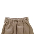 thumbnail image 6 of Bienzoe Girl's Cotton Stretch Elastic School Uniform Pleated Skirt 2XL Khaki, 6 of 11