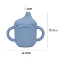thumbnail image 2 of Taza para sorber de silicona y taza de entrenamiento para bebé, boquilla suave y asas, agarre fácil irrompible, 2 of 5