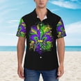 thumbnail image 3 of Italy Italian Flag Mens Hawaiian Shirt Short Sleeve Casual Button Up Tropical Summer Beach Shirt, 3 of 9