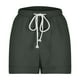 thumbnail image 5 of Puntoco Pantalones cortos de salón para mujer Pantalones cortos de tres piezas de color sólido de moda para mujer con cordón, 5 of 5