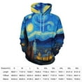 thumbnail image 2 of Starry Night-2 Men's Women Vintage 3D Hooded Sweatshirt - All-Season Loose Fit Streetwear, 2 of 6