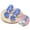 Blue, variant on PEACNNG 2pcs Baby Learning To Eat Training Spoons Can Be Bent To Cause Heat Discoloration Fork Spoon To Supplement Baby Food Tool Tableware