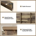 thumbnail image 4 of 63 Inch Farmhouse Rectangular Dining Table For 4-6,  Wood Rustic Kitchen Table, for Apartment, Small Space, 4 of 8