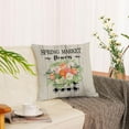 thumbnail image 4 of Hello Spring Pillow Covers 16x16 Set of 4 Floral Throw Pillow Covers Spring Summer Decorative Cushion Covers Truck Biycle Flower Pillow Cases for Home Sofa Couch Outdoor Decor (16 by 16), 4 of 5