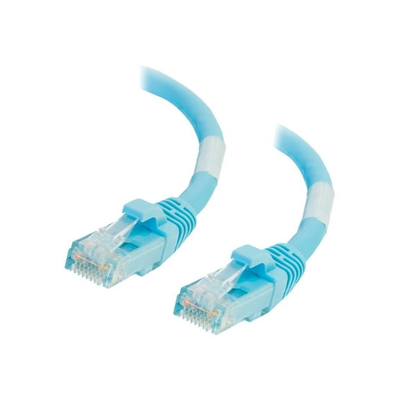 C2G 15ft Cat6a Snagless Ethernet Cable-Aqua