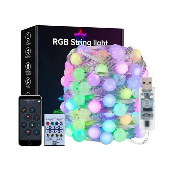 Mother's Day Gift's,Smart LED Strip Lights - 16.4ft App Control LED Lights, Music Sync LED Strip, Bedroom & Kitchen Lights, Party Decor, Color-changing LED Bar Lights, | Plastic, White-219 $BS$3