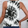 thumbnail image 4 of ITSAME Women's Tank Tops, V-Neck Tie-dye Sleeveless Summer Casual Loose Basic Blouse White M, 4 of 4