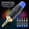 thumbnail image 1 of Conjunto de Cable de Audio de 5 piezas, Enchufe de audio, 6.35 Single Sound Masculino Para Cable de Audio de Bricolaje de 6 mm/0.2 Pulgadas de Diámetro, 1 of 7