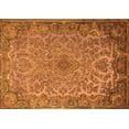 thumbnail image 1 of Ahgly Company Machine Washable Indoor Rectangle Medallion Orange Traditional Area Rugs, 8' x 10', 1 of 1