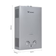 thumbnail image 2 of Calentador Instantaneo agua 1.5 Servicio 4.5 Litros Gutstark Boiler De Paso Gas Natural, 2 of 4