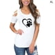 thumbnail image 1 of Guardurnaity - Camiseta de manga corta con cuello y hombros descubiertos para mujer Prendas para la parte del cuerpo Blanco SG Guardurnaity AP002172-24, 1 of 3