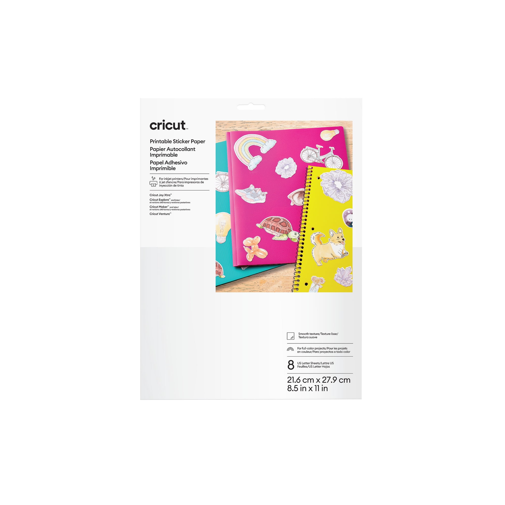 60 Feuilles Papier Autocollant Imprimable A4 Durable - Brillant Et Mat Pour Imprimante