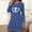 a_Blue, variant on Nightgowns for Women in Pack Long Sleeve Nightgown for Women Plus Size Womens Nightgown Red