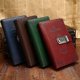 thumbnail image 2 of B6 diary with lock, travel diary with lock, vintage leather, office supplies, notebook for girl, boy, friend (wine), 2 of 5
