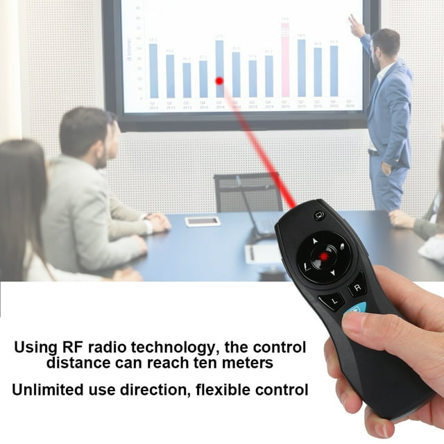 Presentador Inalámbrico De 2,4 GHz Con Sensor De Gravedad, Presentador Portátil Duradero Para PPT
