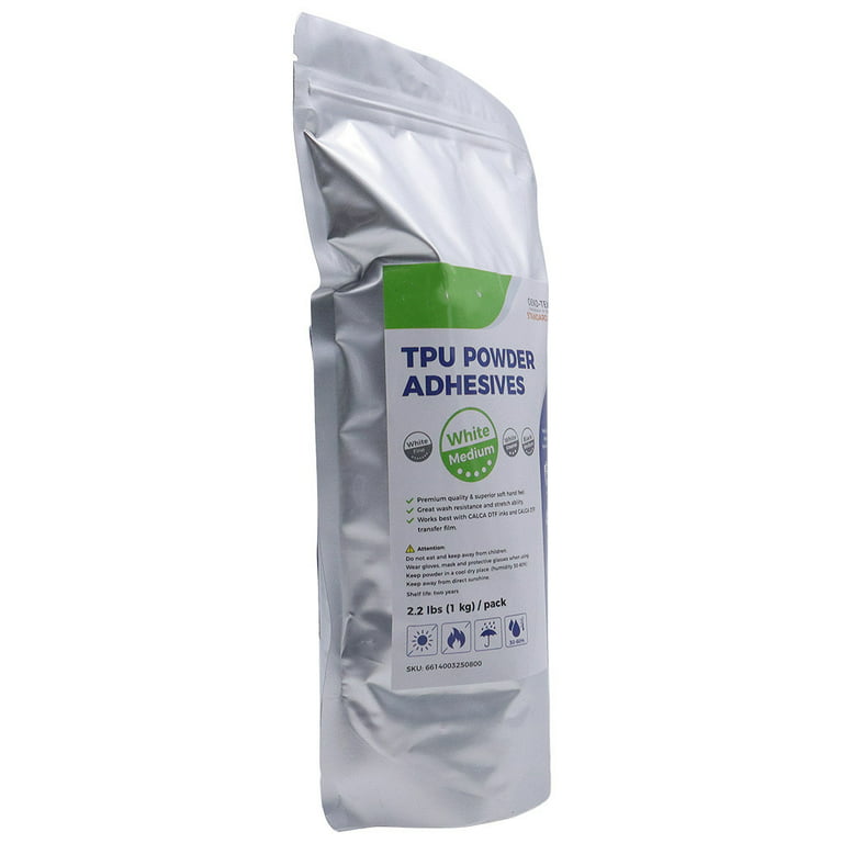 DTF White Hotmelt Adhesive Powder 2.2 lbs. (1KG)