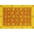 thumbnail image 1 of Ahgly Company Machine Washable Indoor Rectangle Oriental Yellow Traditional Area Rugs, 2' x 4', 1 of 4