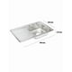 thumbnail image 4 of Fregadero  Xtellar Tarja Empotrar Acero Inox 80x50, 4 of 5