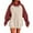 Brick Red, variant on Hauaitttt Oversized Hoodies for Women Pullover Fall Sweatshirts Fashion Outfits Clothes Casual Top Hoodies for Women Zip up Sweatshirts for Women Full Zip Sweatshirt for Women Zip up Womens Snap