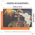thumbnail image 6 of Yayeee Doormat for Indoor Entrance 32" x 20" Non Slippery Floor Rug, Colorful Skeleton with Cloud, 6 of 8