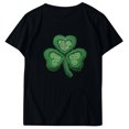 thumbnail image 4 of T-shirts de la Saint-Patrick pour Femmes, Col Rond, Manches Courtes, Imprimé Arbre de Noël, 4 of 4