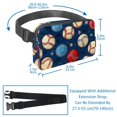 thumbnail image 3 of Baseball Lightweight Running Belt Waist Bag with Extension Strap and Money Belt - Unisex, 3 of 7