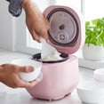 thumbnail image 4 of GreenLife 4 Cups Cooked, 2 Cups Uncooked Rice & Beans Cooker, Pink, 4 of 7