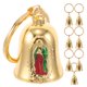 thumbnail image 1 of 8 llaveros de cascabel: llavero vintage de metal con forma de campana de la Virgen María, ideal para bolsos, carteras, regalos de cumpleaños y fiestas de Navidad., 1 of 7